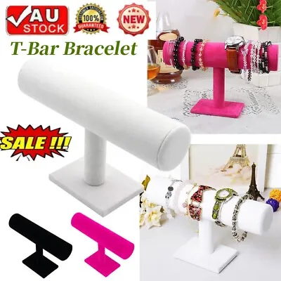 T-Bar Bracelet Watch Display Holder Velvet Show Stand Bangle Rack Stand Storage • $14.59