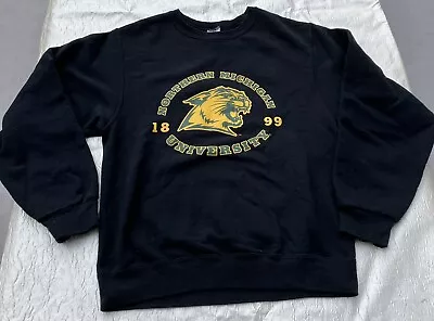 Vintage Northern Michigan University Sweatshirt Green NMU Wildcats Size S CH P • $21.79