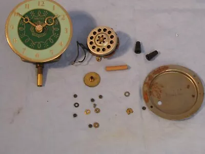 Vintage UNITED CLOCK CORP.  Motor Face Hands & Mechanism Parts • $14.99