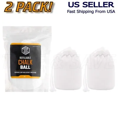 Hand Chalk Ball Weightlifting Gymnastics Climbing Powerlifting Powder Gym 2 PCS • $9.99