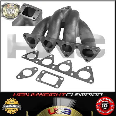 Top Mount Cast Turbo Manifold T3 For Honda D15 D16 Sohc 88-00 Civic CRX EF EG EK • $176.99