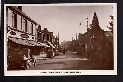 £16 • Buy Blackwood, Looking Down High Street - Between Ebbw Vale & Caerphilly - RP P/c.