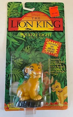 VTG Disney The Lion King SIMBA Squeeze Light Figure NEW/SEALED   FREE SHIPPING • $12.95