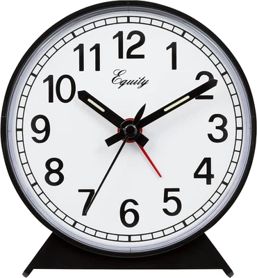 $50.38 • Buy Equity 14075 Black Analog Wind-Up Alarm Clock