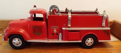 Vintage 1957 Tonka Toy Pressed Steel No.5 Pumper Fire Truck ~ NICE • $81