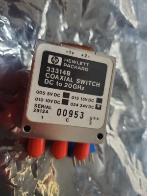 $25 • Buy HP 33314B DC-20 GHz Coaxial Switch SMA 24VDC Tested, Superceded By 8765B
