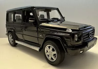 Welly 1:24 Diecast Car Mercedes-Benz G-Class Silver SUV Truck G Wagon Black • $14.99