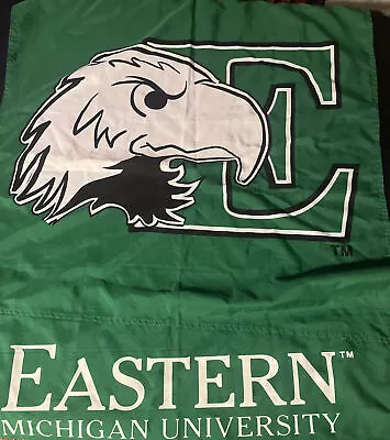 New/Unused Eastern Michigan University Eagles Vertical Flag 40”x 29” • $11.95