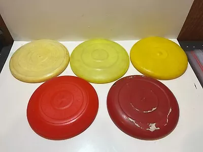 Vintage WhamO Frisbee Lot #1 -- Wiffle Flying Saucer CPI Saucer Tosser Spanish • $25