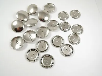 10 X 22mm Newey Metal Self Cover Easy Cover Button Buttons • £3.59