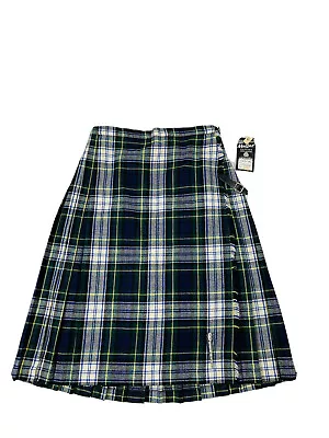 NOS VTG 70s Womens 28 Scottish Wool Tartan Plaid Winter Wrap Skirt Kilt • $40.04