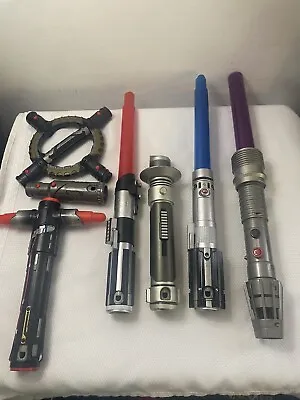 $49.99 • Buy Star Wars Bladebuilders Lightsaber Lot 7 Pieces KYLO REN Path Of The Force Parts