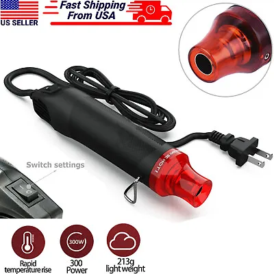 Mini Heat Gun DIY Electric Nozzles Tool Hot Air Gun Embossing Drying Paint USA • $9.49