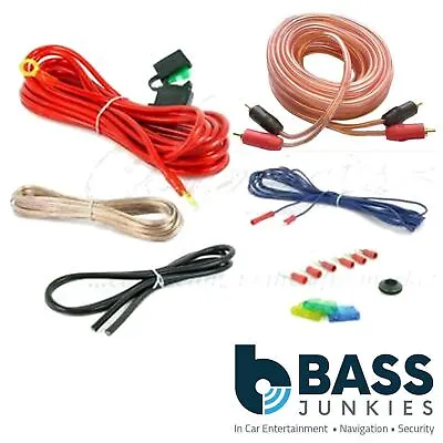 800 Watt 10 AWG Gauge Car Audio Amplifier Amp Sub Speaker Wire Wiring Kit Cable • £10.95