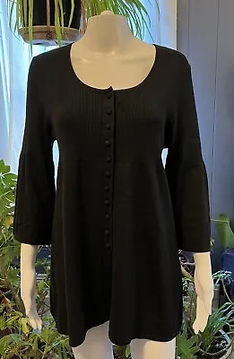 BCBG Maxazria Bell Sleeve Cotton Button Tunic Shirt Dress NWT Womens 2X • $22.99