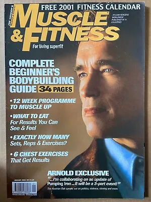 £8.50 • Buy Muscle & Fitness Magazine Jan 2001 Cover Arnold Schwarzenegger 9514