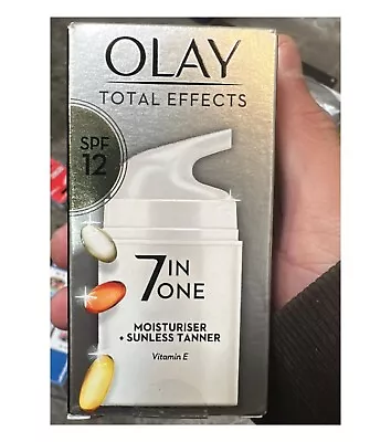 Olay Total Effects Touch Of Sunshine 7in1 Moisturiser With Sunless Tanner 50ml • $26