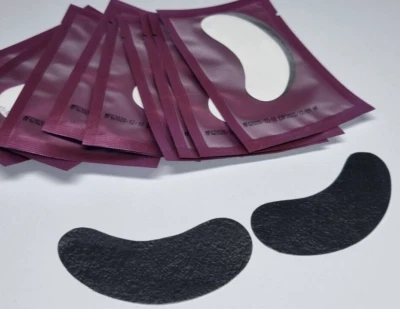 £8.99 • Buy 10x BLACK Eye Pads Eyelash Extension Gel Under White Eye Patch Eye Patches Lash