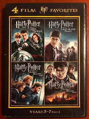 Harry Potter Years 5-7 Part 2 - Order Half-B Deathly 1-2 (DVD 4-films - J1105 • $3.99