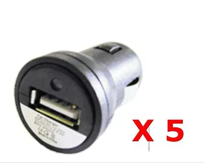 MUCC X 5: Compact USB Car DC Chargers (Lot Of 5) • $4.50