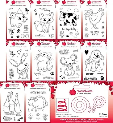 £4.95 • Buy Woodware Fuzzie Friends Clear Stamps - By Jane Gill - Creative Expression