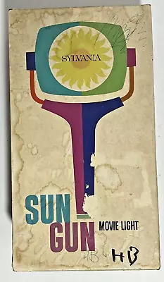  Vintage Sylvania Sun Gun II Movie Light W/Original Box Works Great! Model SG-55 • $18.95