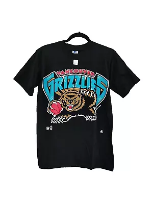 Vancouver Grizzlies Vintage Graphic Tee NBA Size Small T Shirt Single Stitch • $44.97