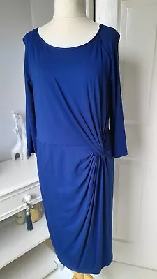 Damsel In A Dress Uk18 Blue Tide Dress New With Tags Lined Stretch • £25