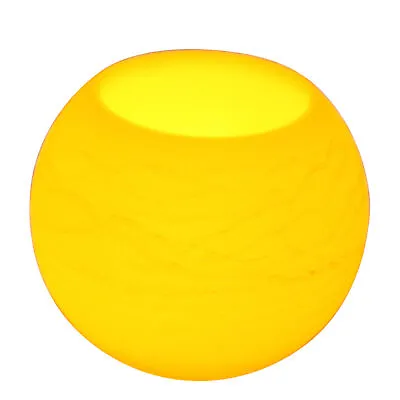 EcoGecko 5 6 Or 8  Inch Wax Sphere LED Flameless Candle With 5 Hour Timer • $18.99
