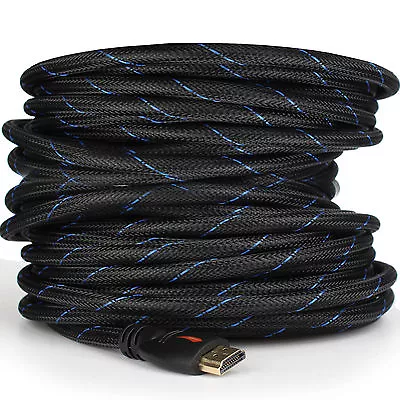 Braided HDMI Cable V1.4 1080P HD HDTV Video Lead 3D Full HD 4K 3M 5M 10M 15M 20M • $24.99