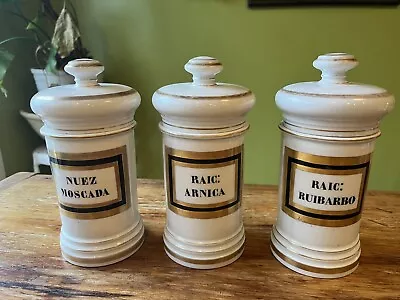 French Apothecary Jars Set A. Collin Paris Sydney Blumberg Medical • £138.56