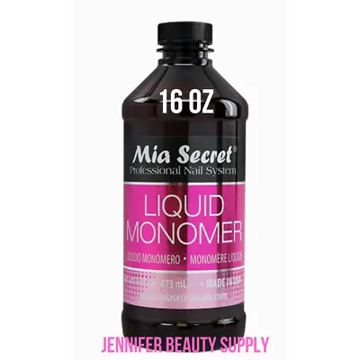 Mia Secret Acrylic Liquid Monomer 16 Oz | Jennifer Beauty Supply • $35.99