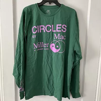 URBAN OUTFITTERS Mac Miller Men's Circles Long Sleeve T-Shirt Size L Green • $24.49