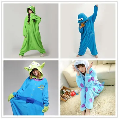 Monster Cartoon Characters Unisex Onesiee Fancy Dress Costume Hoodies Xmas Gift • £14.99