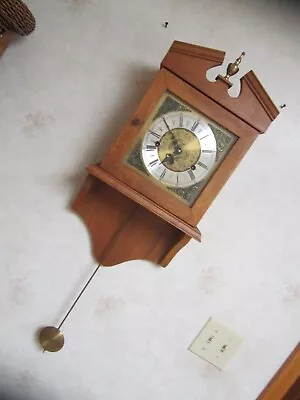 Vintage Mason & Sullivan German Westminster 8 Day Pendulum Regulator Wall Clock • $35.95