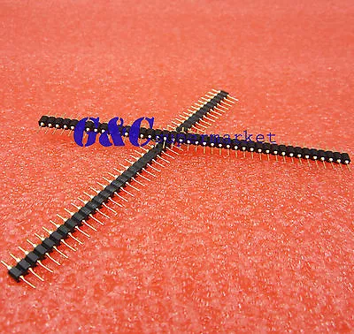 5PCS Single Row 40Pin 2.54mm Round Single Male Pin Header Machined • $3.43