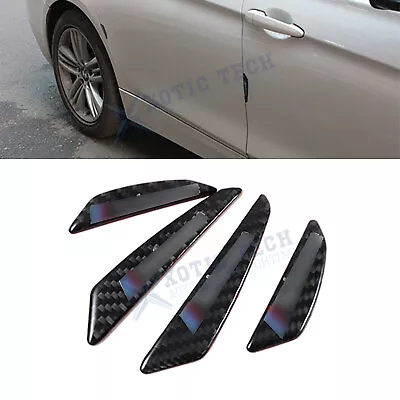 4x M Performance Sport Style Carbon Fiber Side Door Protector Stickers For BMW • $7.98