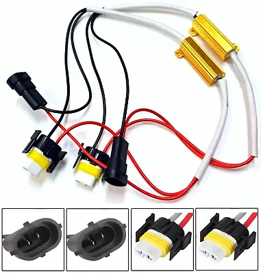 Wire HID Resistor Canceler Error Decoder S H8 Fog Light Bulb Flicker Fix Harness • $15.20