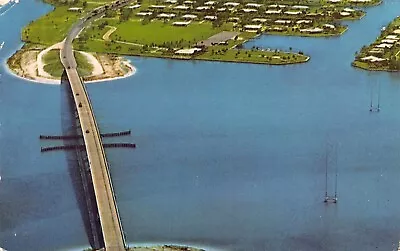 FL - 1950’s FLORIDA Aerial Bridge To Marco Island FLA - Collier County • $7.95