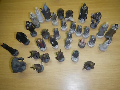 £90 • Buy 32 Tolkien Figures -Chess SET -  Excellent - By NLP
