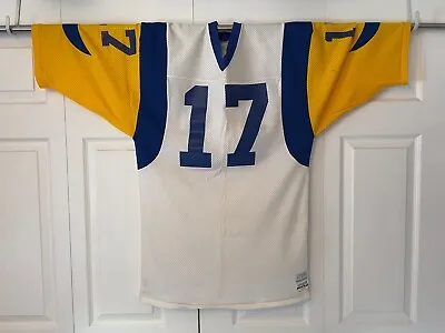 Vintage VTG Los Angeles Rams Authentic Jersey Sand Knit #17 White • $300
