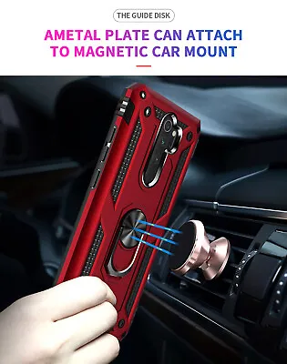 For Xiaomi Redmi Note 8 / 8 Pro Shockproof Magnetic Ring Case + Car Phone Holder • $8.99