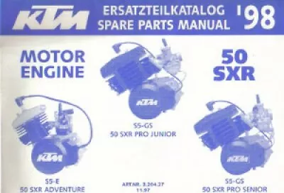 1998 KTM 50 SXR Engine Spare Parts Manual : 320427 • $9.74