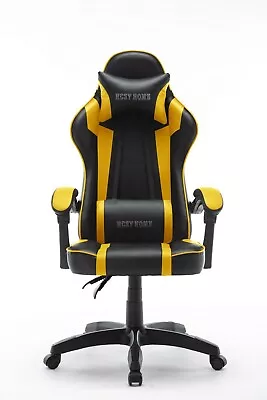 High Back Ergonomic Office Executive Gaming Chair Gold / Grey SY8044 • $159