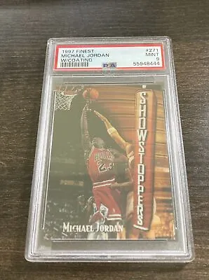 1997-98 Topps Finest SHOWSTOPPERS #271 Michael Jordan W/COATING Graded PSA 9 • $39.99