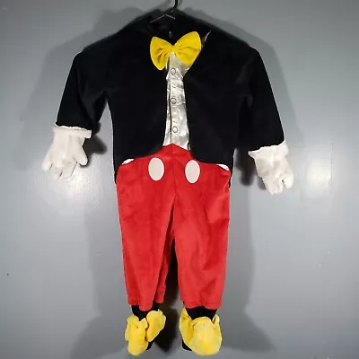 ToysRus Disney Mickey Mouse Toddler Halloween Costume Dress Up Child Sz 12-18 Mo • $18.95