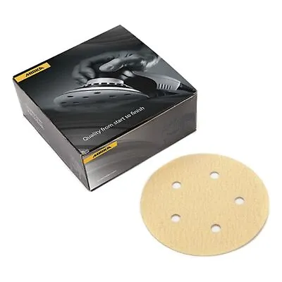 Mirka 23-321-060 Bulldog Gold 5-Inch 5-hole Heavy-Duty PSA Vacuum Disc 60 Grit • $38.10