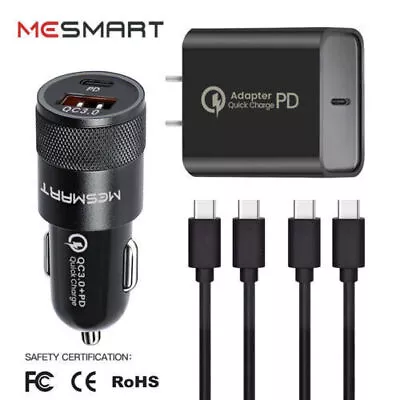 Fast USB C Wall Car Charger PD Cable For Samsung Galaxy S24 S23 S22 S21 S9 Ultra • $16.99