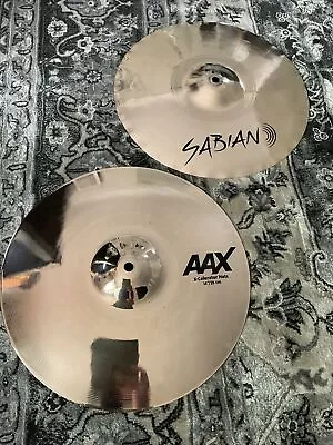 Sabian AAX X-celerator Hi-Hat Cymbals. Brilliant Finish. 21402XLB • $449