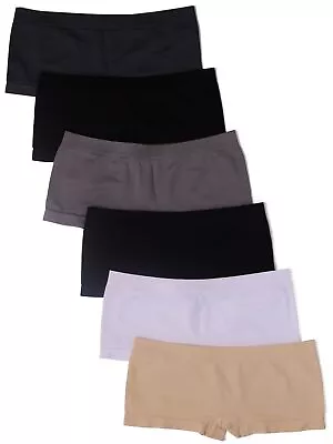 6 Pack Kalon Women's Nylon Spandex Boyshort Panties • $28.99